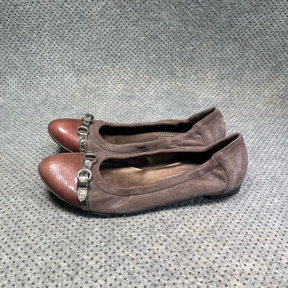 Attilio Giusti Leombruni Brown Ballet Flats Size 41 UK 8.5 US Women’s - Picture 1 of 9